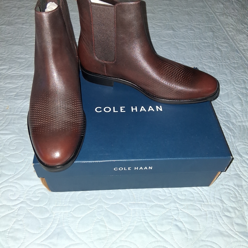 Cole Haan Men's Brown Leather Boots